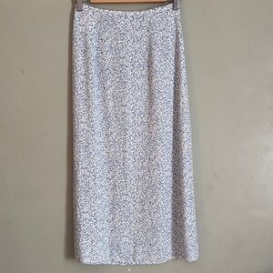 H&M Light Blue Patterned Maxi Skirt